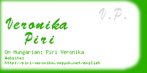 veronika piri business card